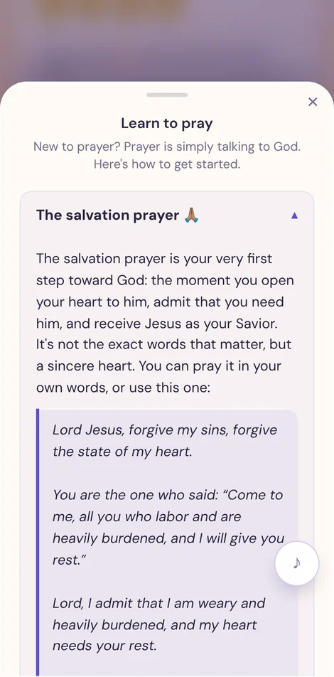Learn to pray