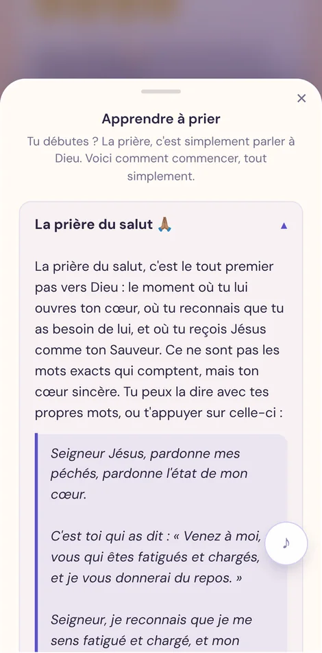 Apprendre à prier